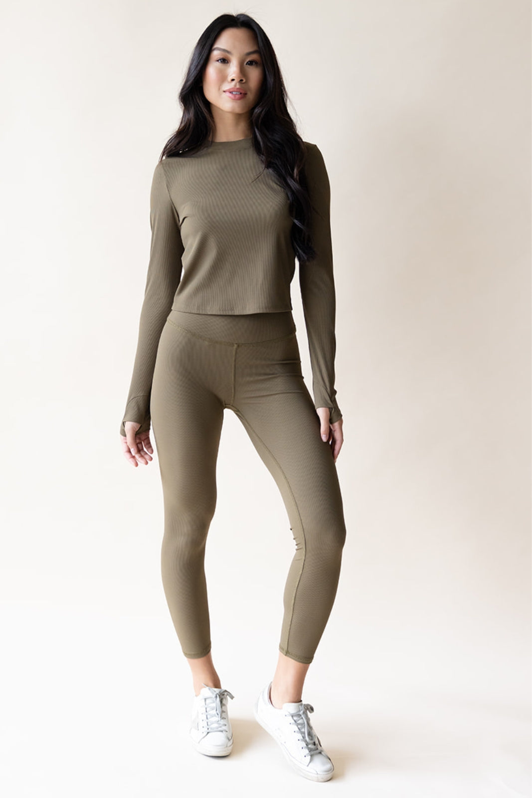 The Power Couple - Olive Rib